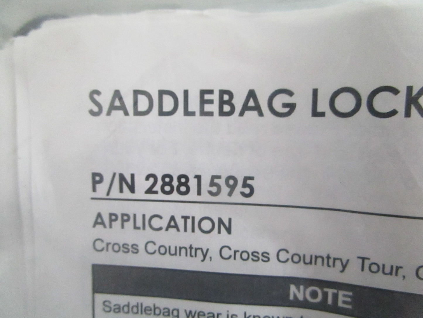 NEW OEM 2881595 Polaris Saddlebag Lock Alignment Kit 0820