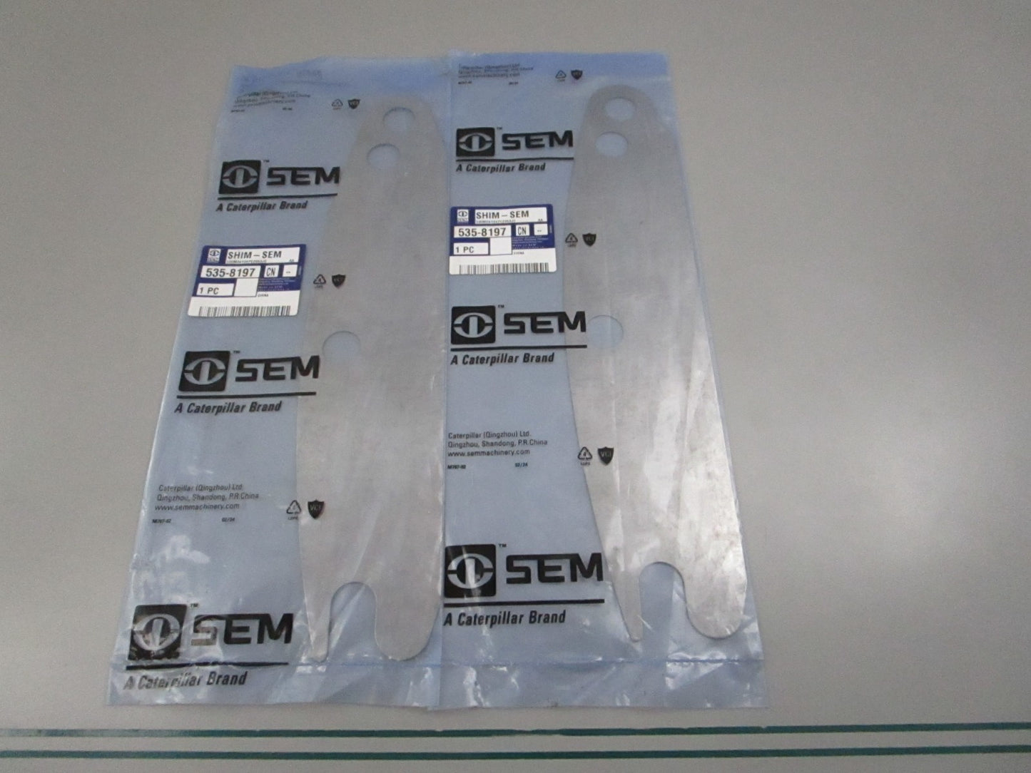 NEW OEM (LOT OF 2) 535-8200 CAT SEM Shim 0810