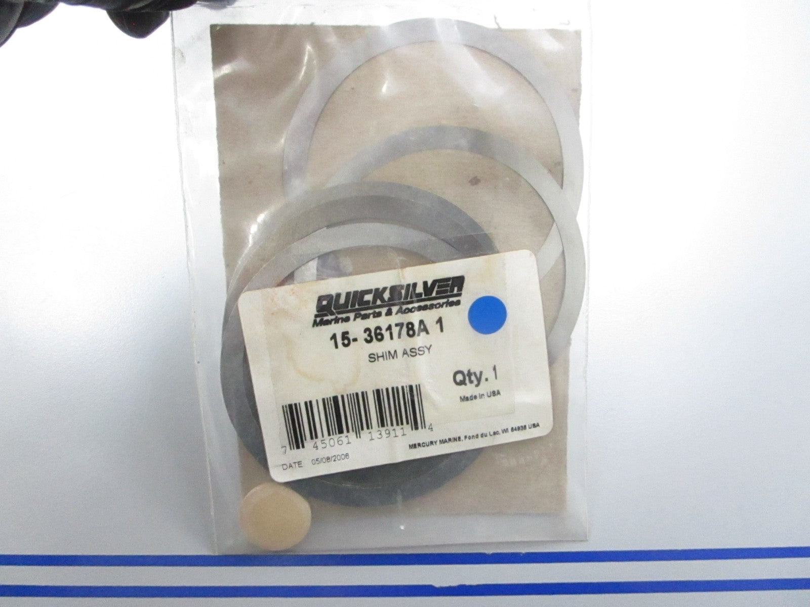 *NEW OEM* 0810 Mercury Quicksilver Shim Assembly 15-36178A 1