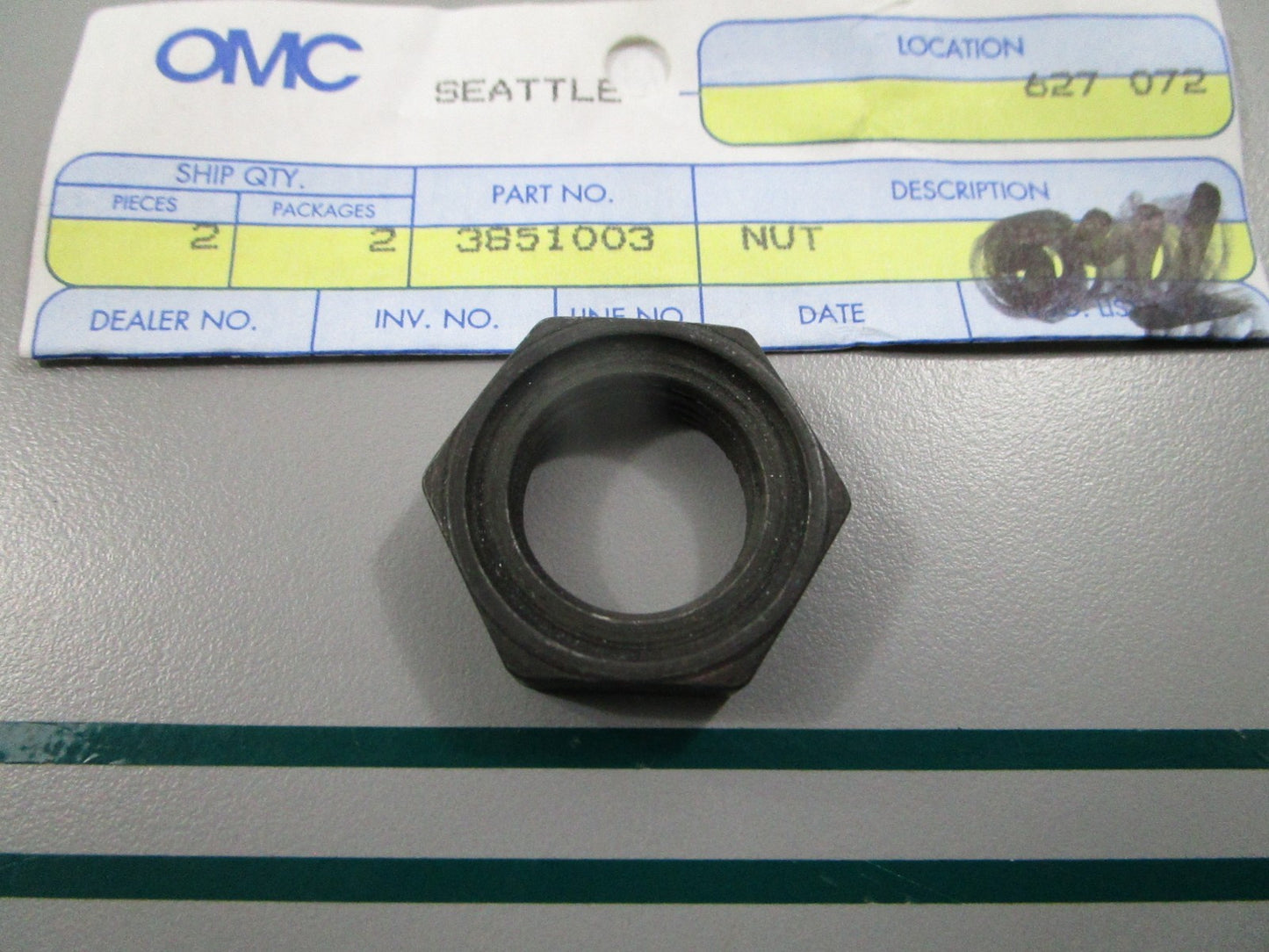 NEW OEM 3851003 OMC Johnson Evinrude Nut 0810
