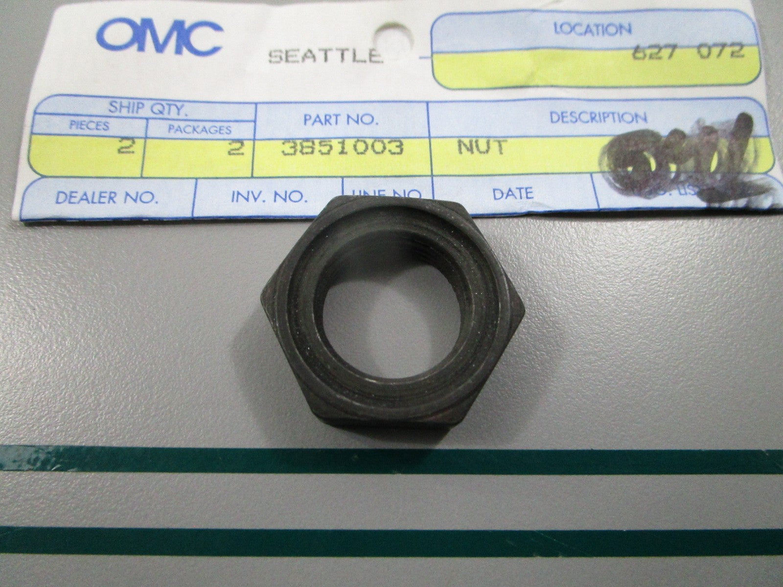 NEW OEM 3851003 OMC Johnson Evinrude Nut 0810