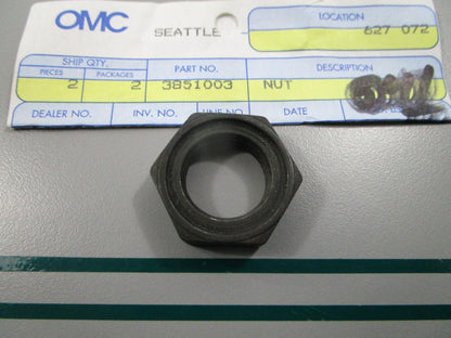NEW OEM 3851003 OMC Johnson Evinrude Nut 0810