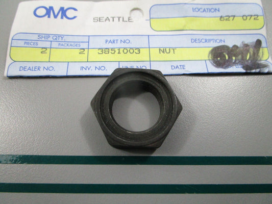 NEW OEM 3851003 OMC Johnson Evinrude Nut 0810