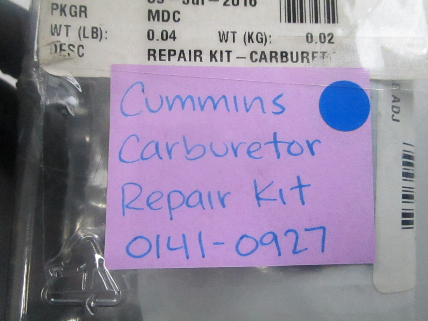 *NEW OEM* 0810 Cummins Carburetor Repair Kit 0141-0927