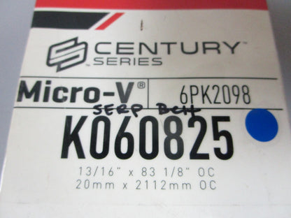 NEW K060825 Gates Micro-V 13/16" x 83 ⅛" Serpentine Belt 0720