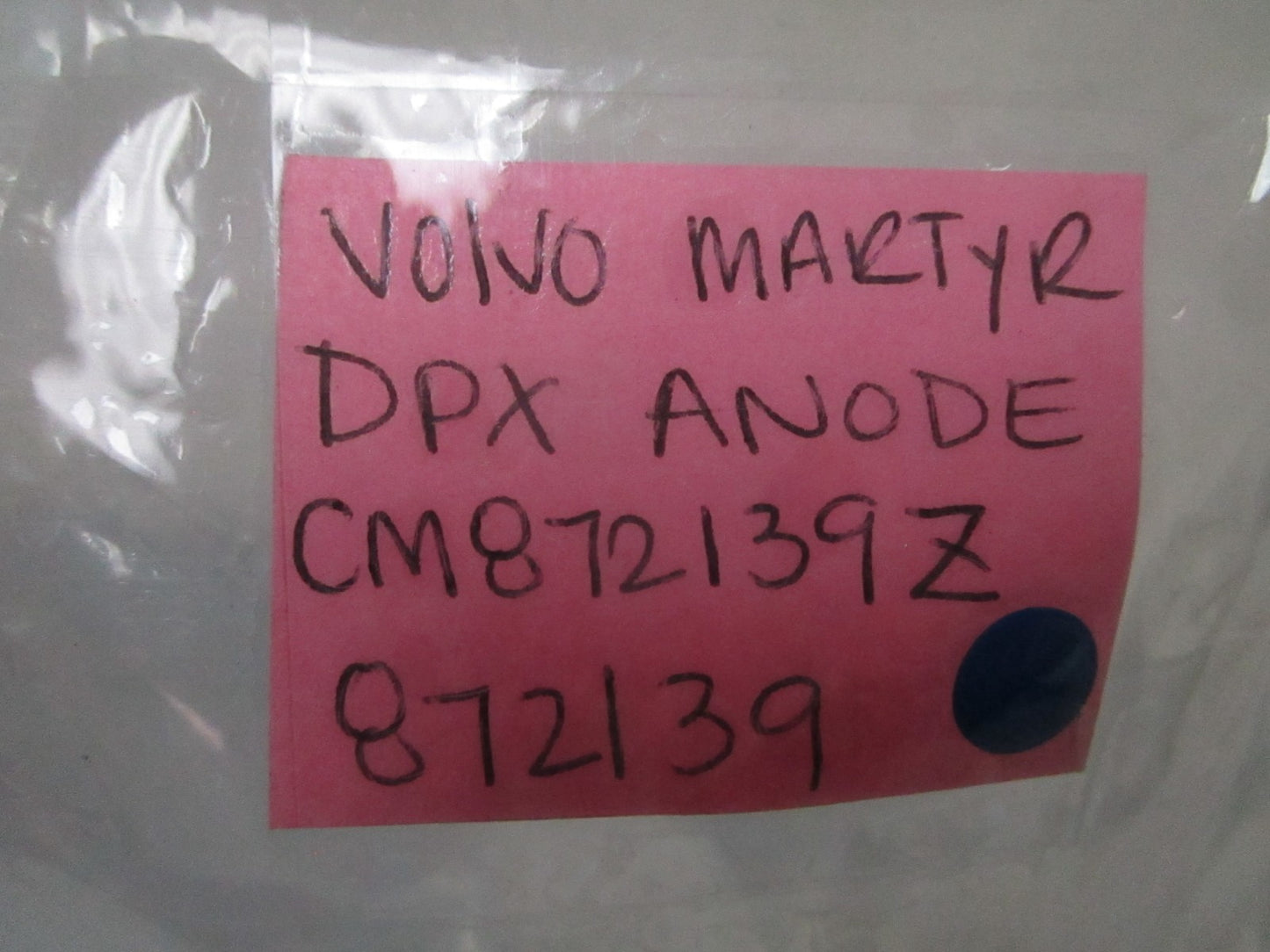 *NEW OEM* 0720 Volvo Martyr DPX Anode CM872139Z 872139