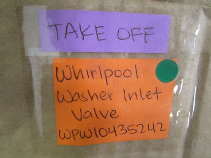 Whirlpool NEW OEM Washer Water Inlet Valve WPW10435242 NOS Genuine Factory 0820