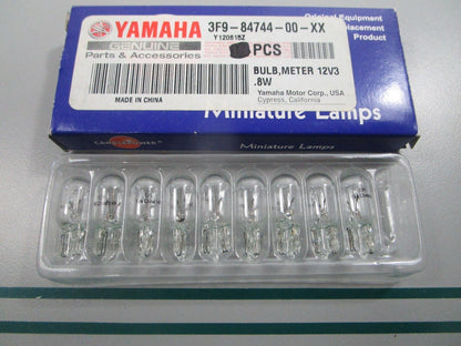 NEW OEM (LOT OF 9) 3F9-84744-00-XX Yamaha 12V 3.8W Meter Bulb 0810