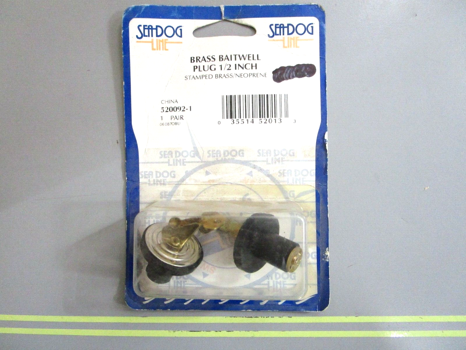 *NEW* 0750 Sea Dog  BRASS BARTWELL PLUG 1/2inch  520092-1