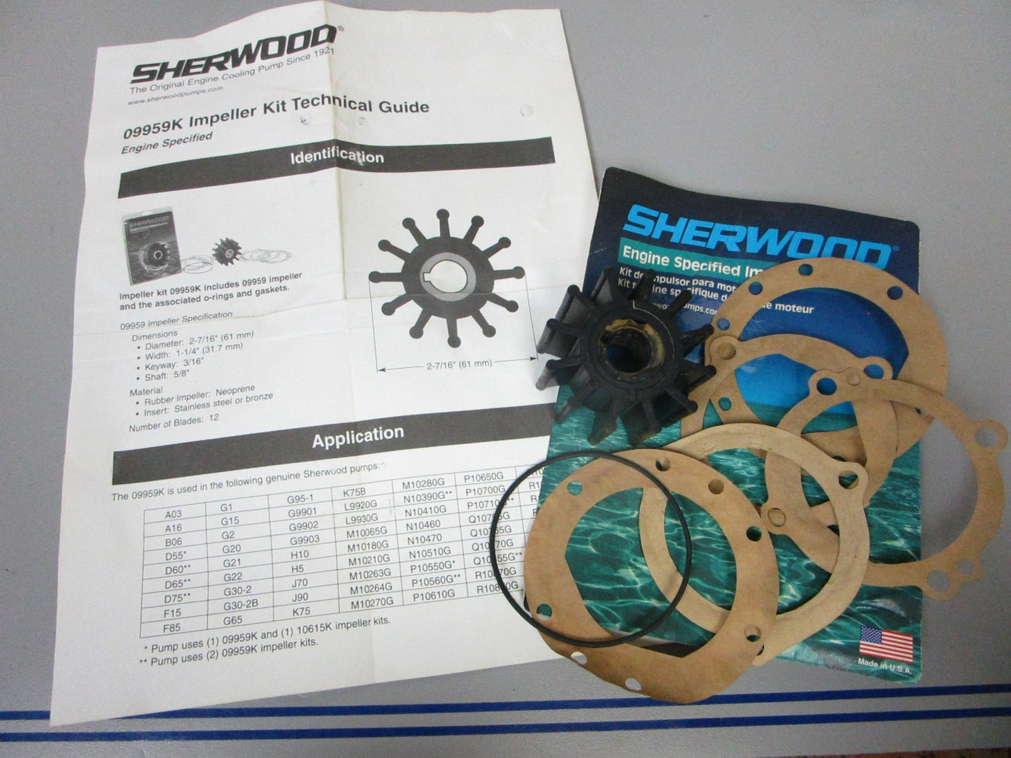 NEW OEM 09959K Sherwood Impeller Kit 0720