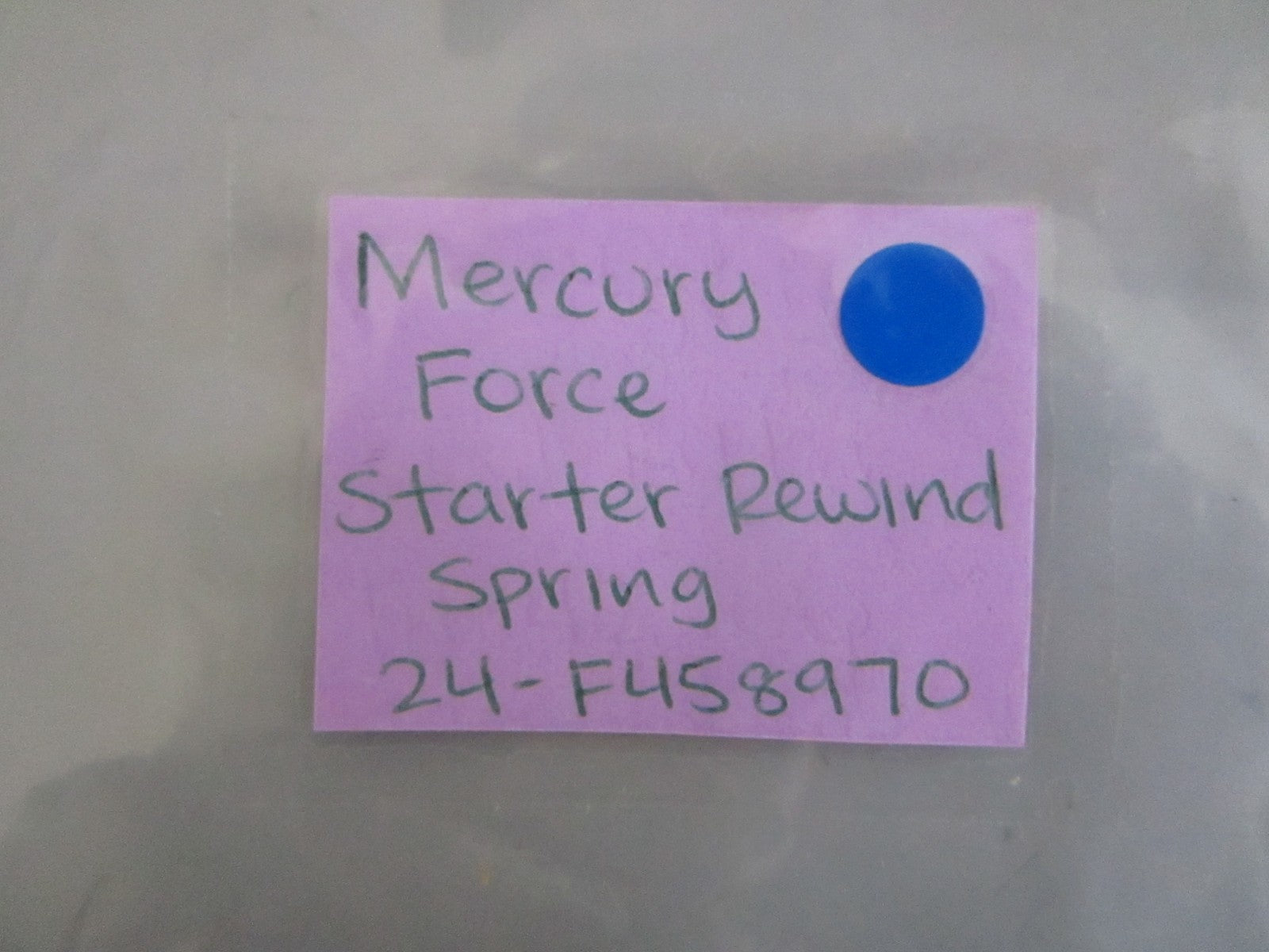 NEW OEM 24-F458970 Mercury Force Starter Rewind Spring 0820
