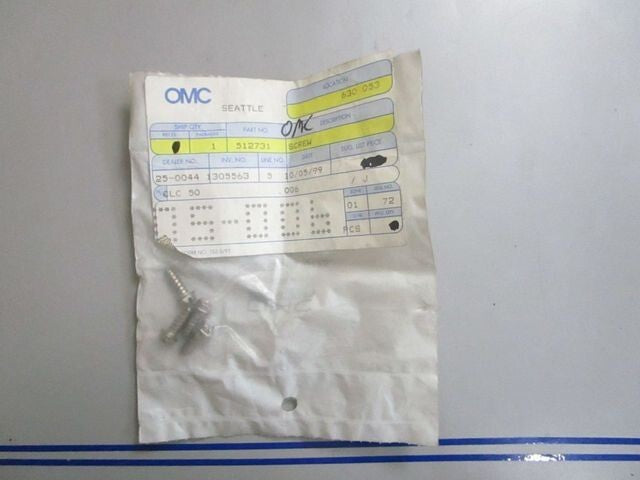 *NEW OEM* (LOT OF 4) 0770 OMC Johnson Evinrude Screw 512731 0512731