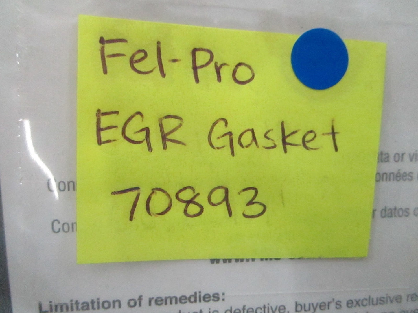 *NEW* 0810 Fel-Pro EGR Gasket 70893