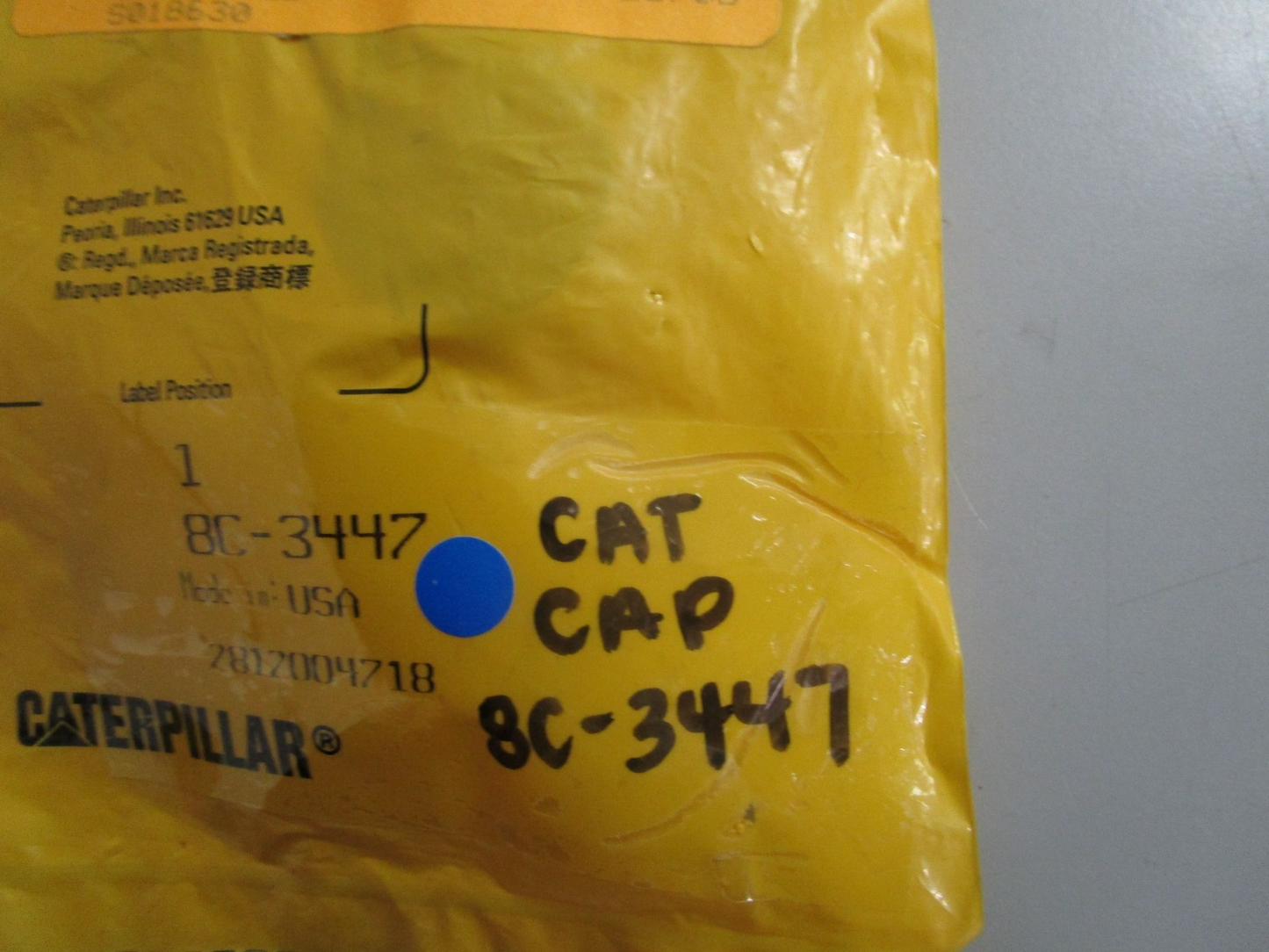 *NEW OEM* 0770 CAT Cap 8C-3447