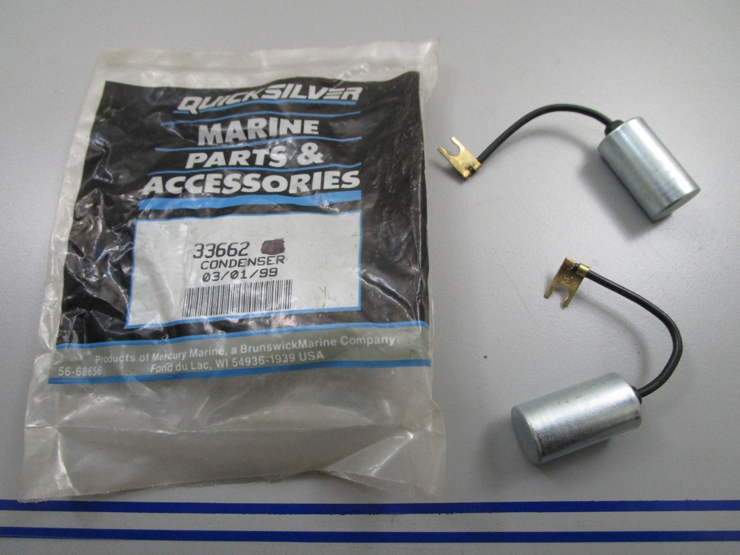 *NEW OEM* (LOT OF 2) 0810 Mercury Quicksilver Condenser 33662