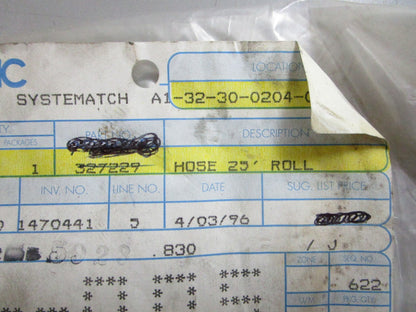 *NEW OEM* 0820 OMC Johnson Evinrude 25' Roll Hose 327229 0327229