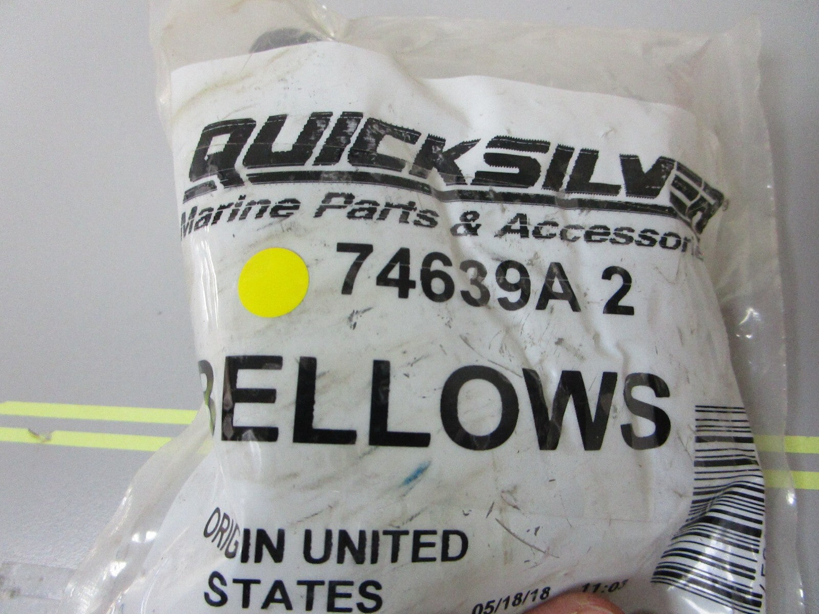 *NEW OEM* 0810 Mercury Quicksilver Bellows 74639A2
