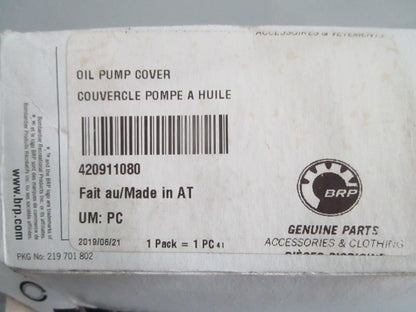 NEW OEM 420911080 Sea Doo Oil Pump Cover 0820