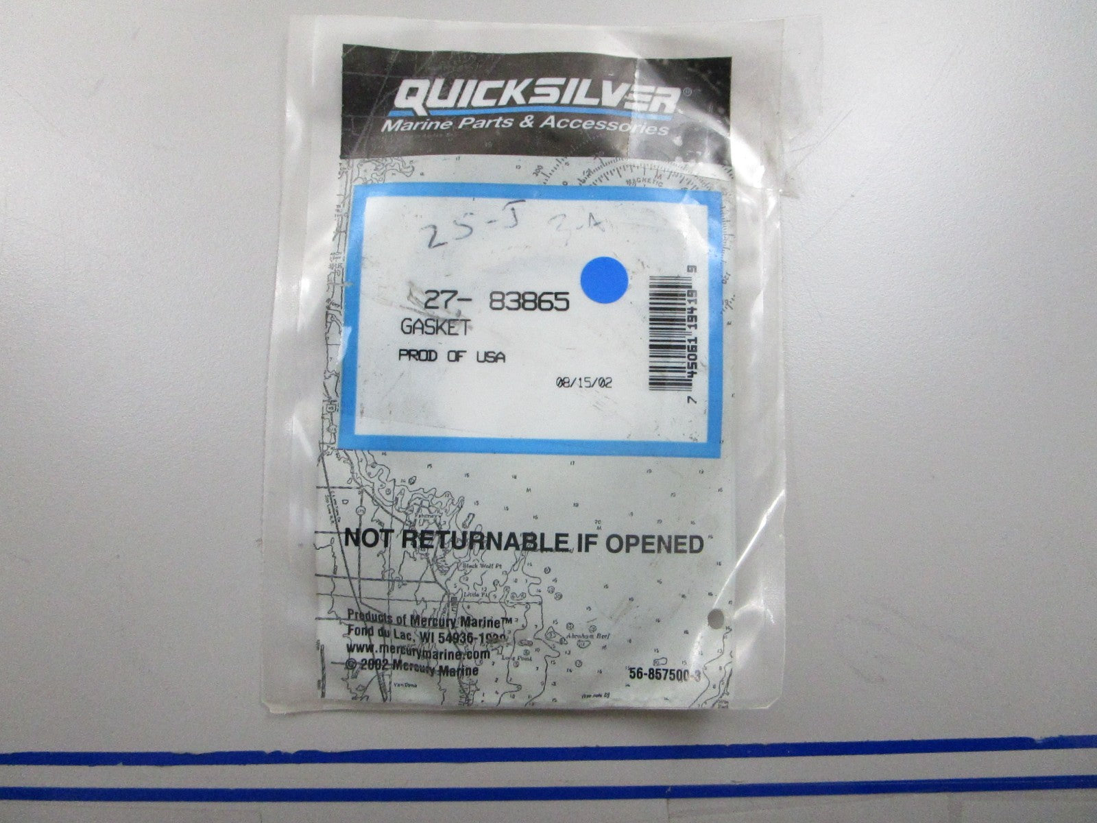 *NEW OEM* 0810 Mercury Quicksilver Gasket 27-83865