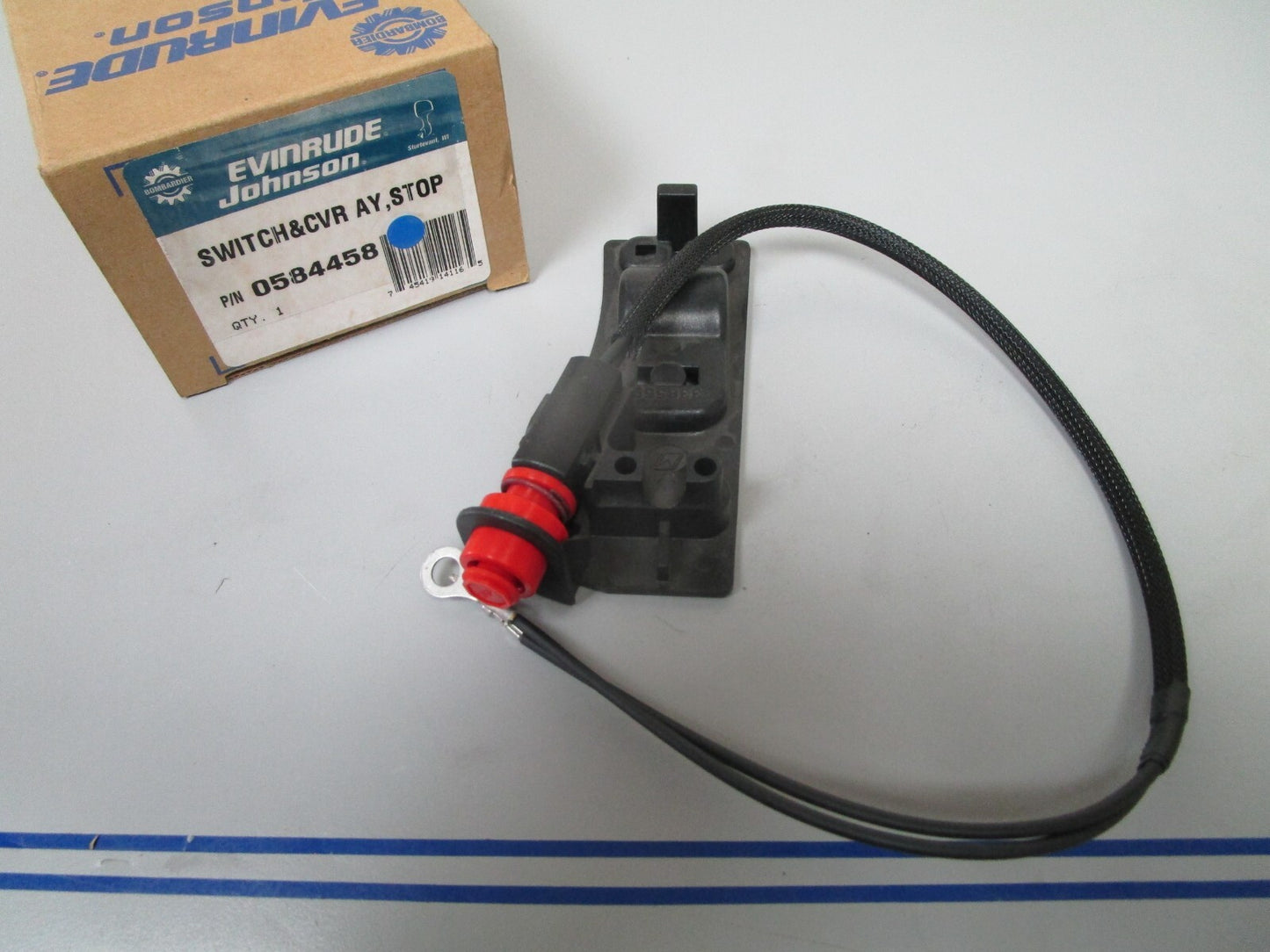 *NEW OEM* 0720 OMC Johnson Evinrude Stop Switch Assembly 584458 0584458
