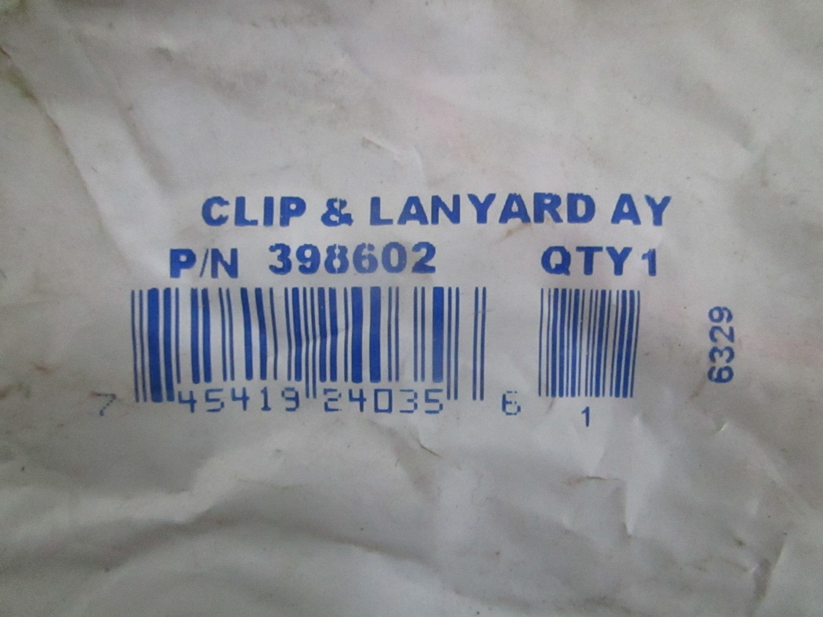 NEW OEM 398602 0398602 OMC Johnson Evinrude Clip & Lanyard Assy 0820