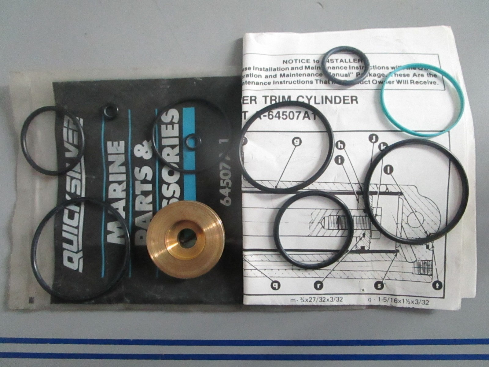 NEW OEM 64507A1 Mercury Quicksilver Repair Kit 0820