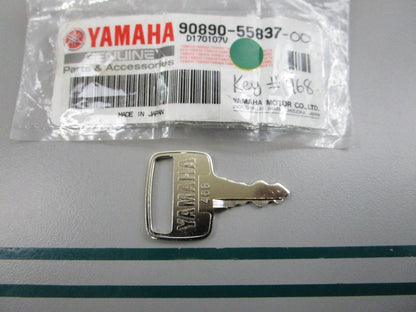 NEW OEM 90890-55837-00 Yamaha #468 Ignition Key 0810