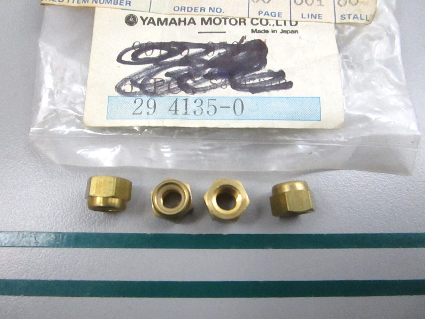 NEW OEM (LOT OF 4) 90185-05002-00 Yamaha Nut 0810