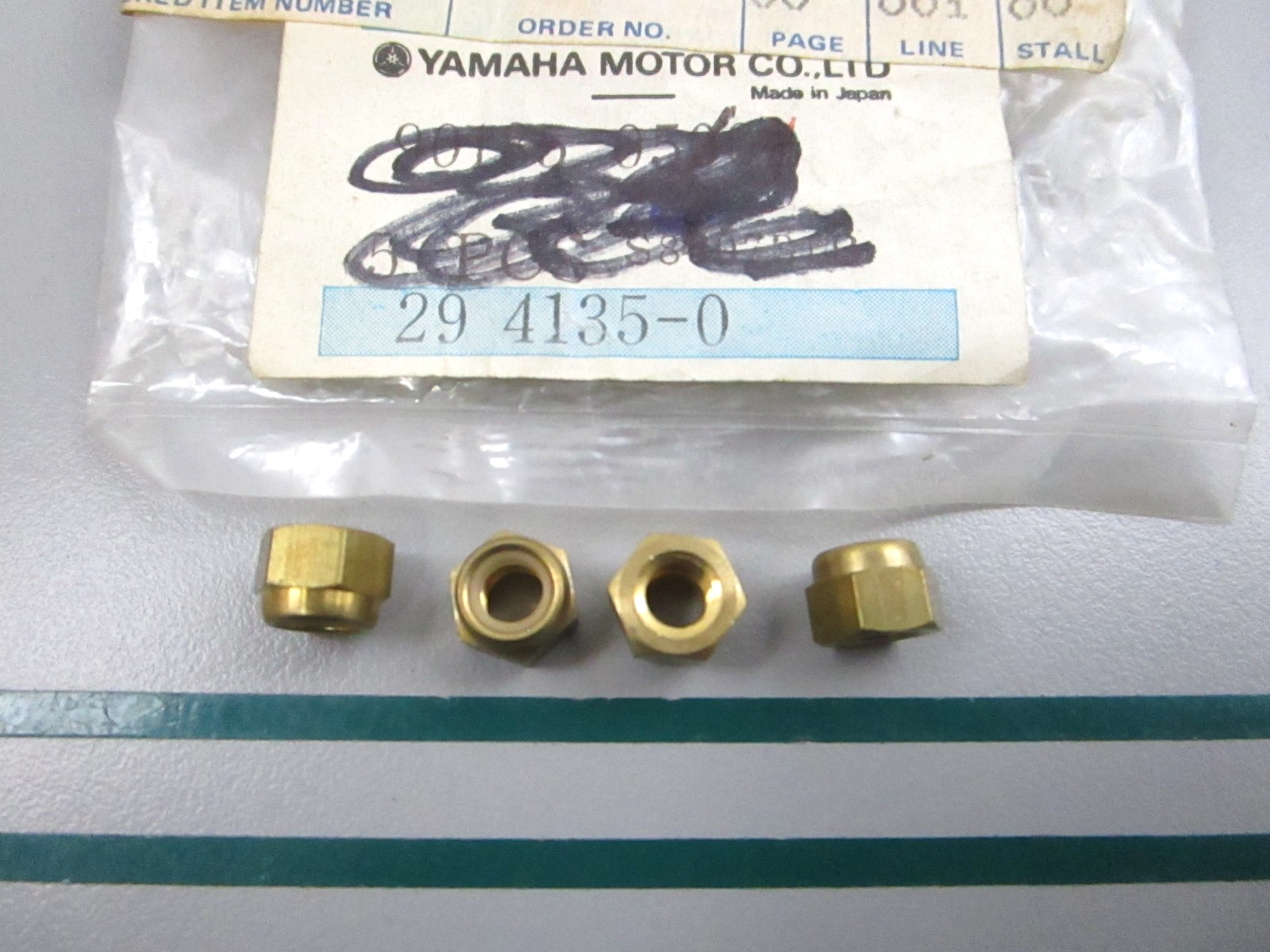 NEW OEM (LOT OF 4) 90185-05002-00 Yamaha Nut 0810
