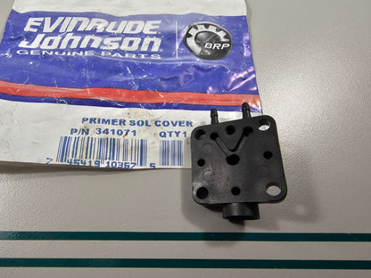 NEW OEM 341071 0341071 OMC Johnson Evinrude Primer Solenoid Cover 0810