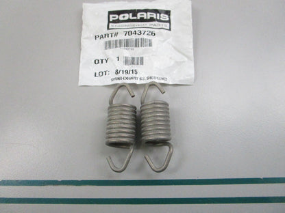 NEW OEM (LOT OF 2) 7043726 Polaris Exhaust Spring 0810