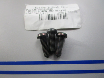 NEW OEM (LOT OF 3) 0609-043 Arctic Cat Retaining Screw 0810