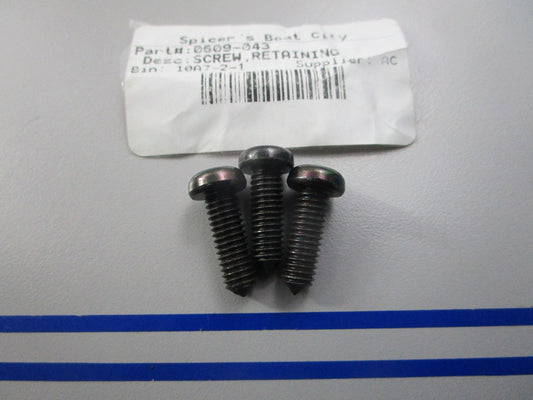 NEW OEM (LOT OF 3) 0609-043 Arctic Cat Retaining Screw 0810