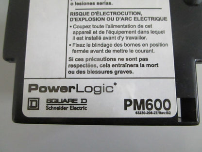 Square D PowerLogic 3020-PM600 Power Meter 600V AC NOS Genuine NEW OEM 0820