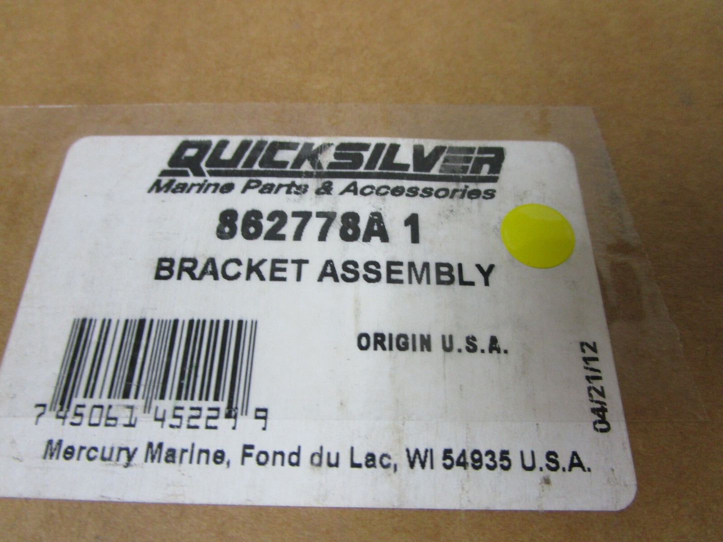 *NEW OEM* 0720 Mercury Quicksilver Bracket Assembly 862778A1
