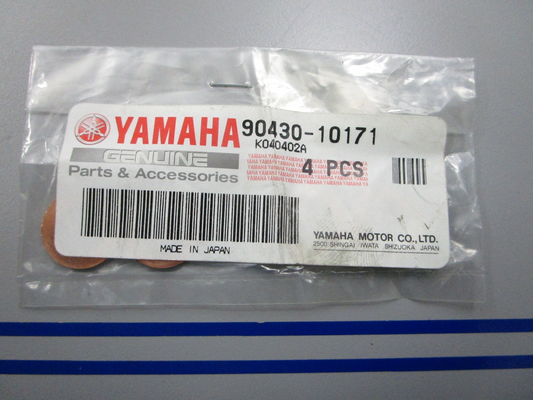 NEW OEM (LOT OF 4) 90430-10171-00 Yamaha Gasket 0810