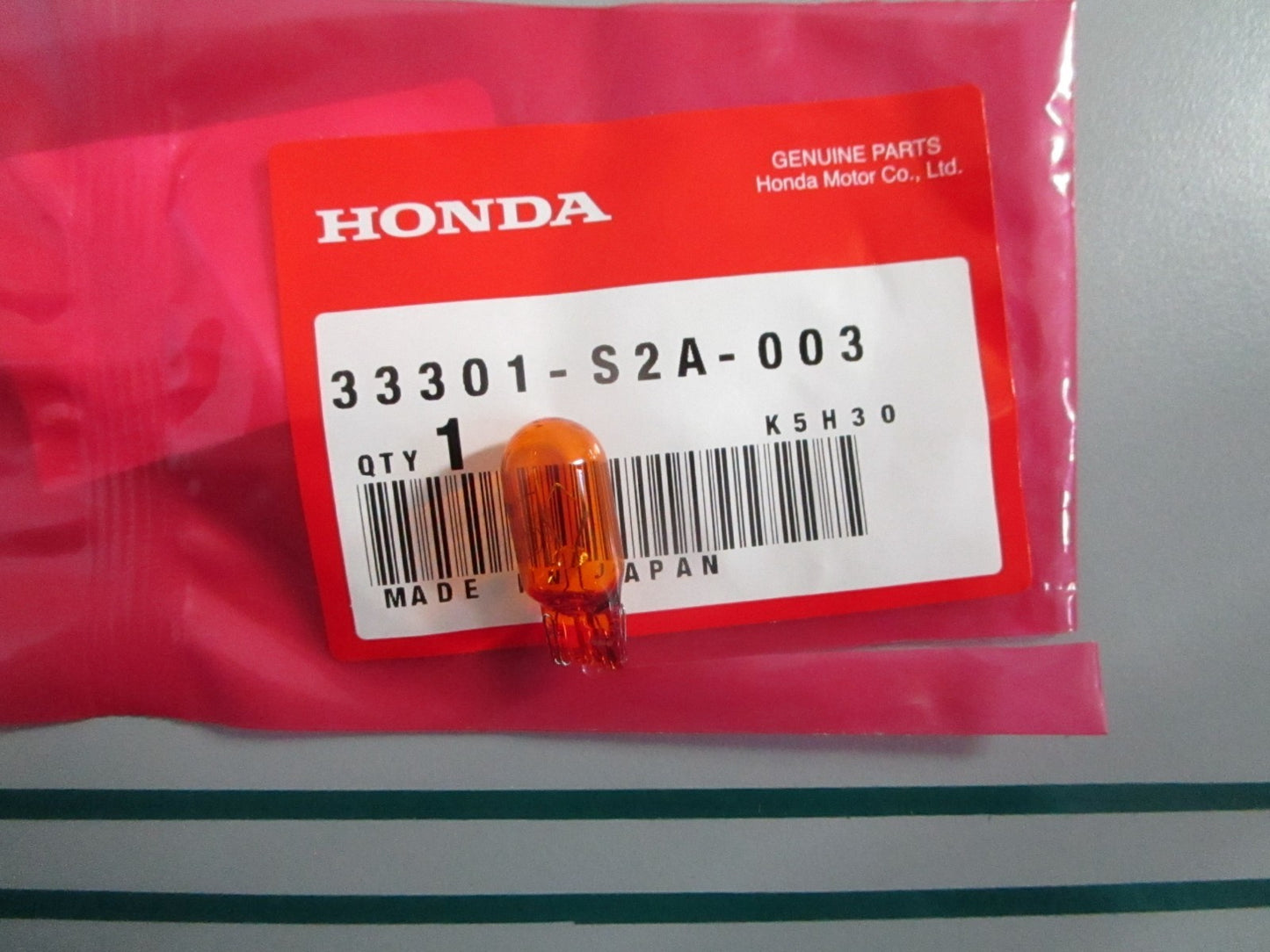 NEW OEM 33301-S2A-003 Honda Bulb 0820