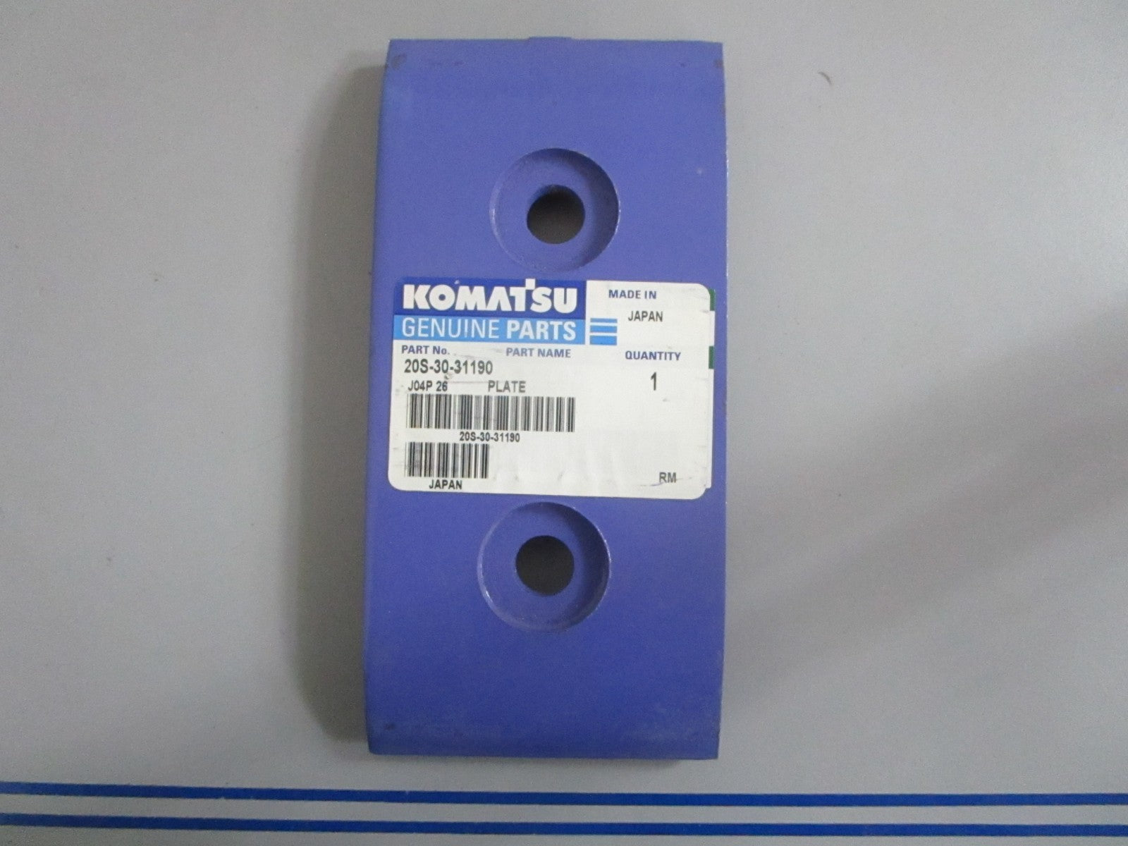 *NEW OEM* 0820 Komatsu Plate 20S-30-31190