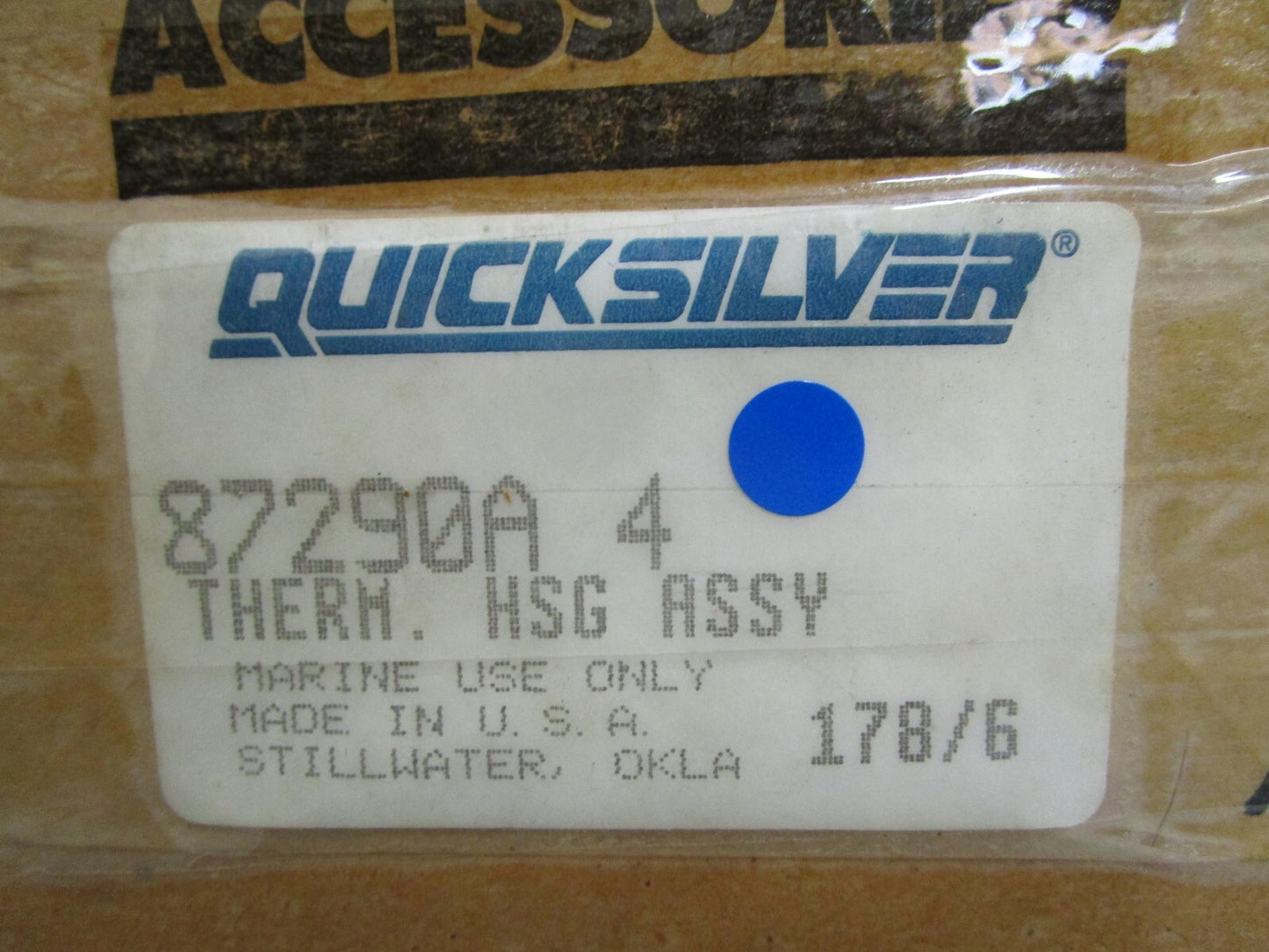 *NEW OEM* 0820 Mercury Quicksilver Thermostat Housing Ay 87290A4