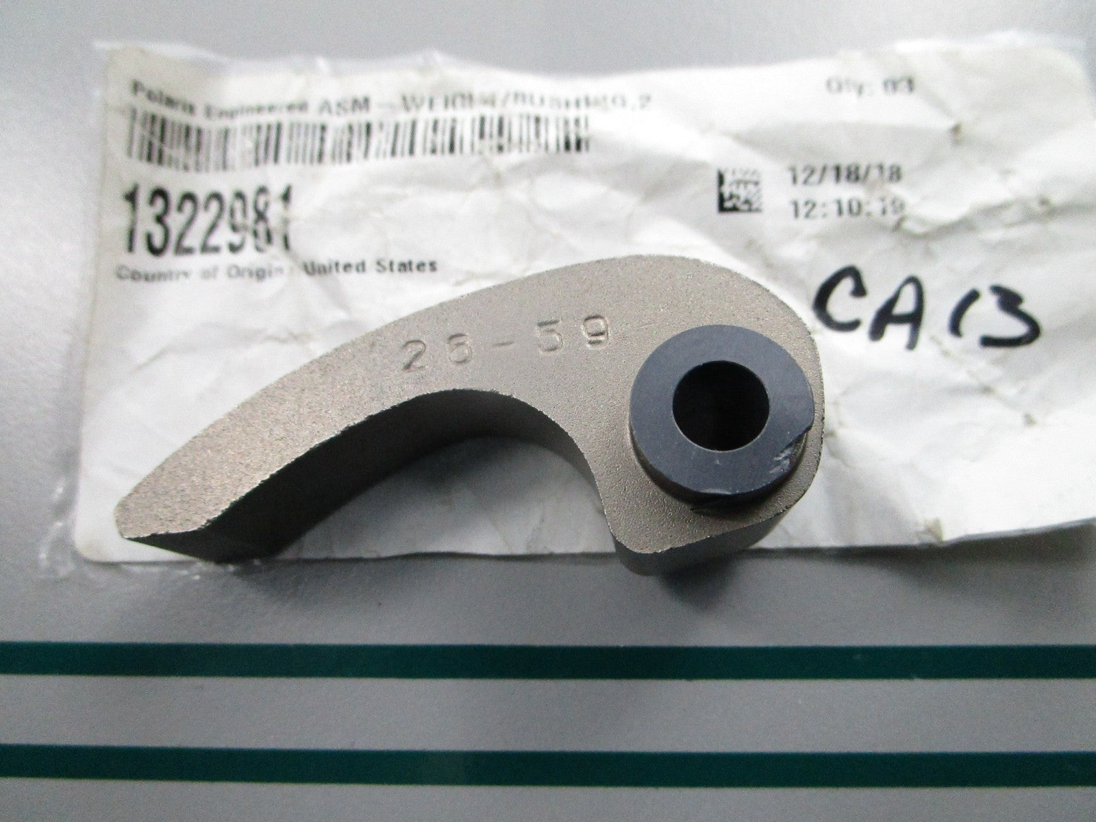NEW OEM 1322981 Polaris 26-59 Clutch Weight 0810