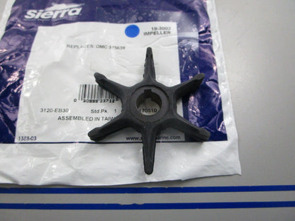 NEW 18-3002 Replaces:  OMC 375638 0375638 Sierra Impeller 0810
