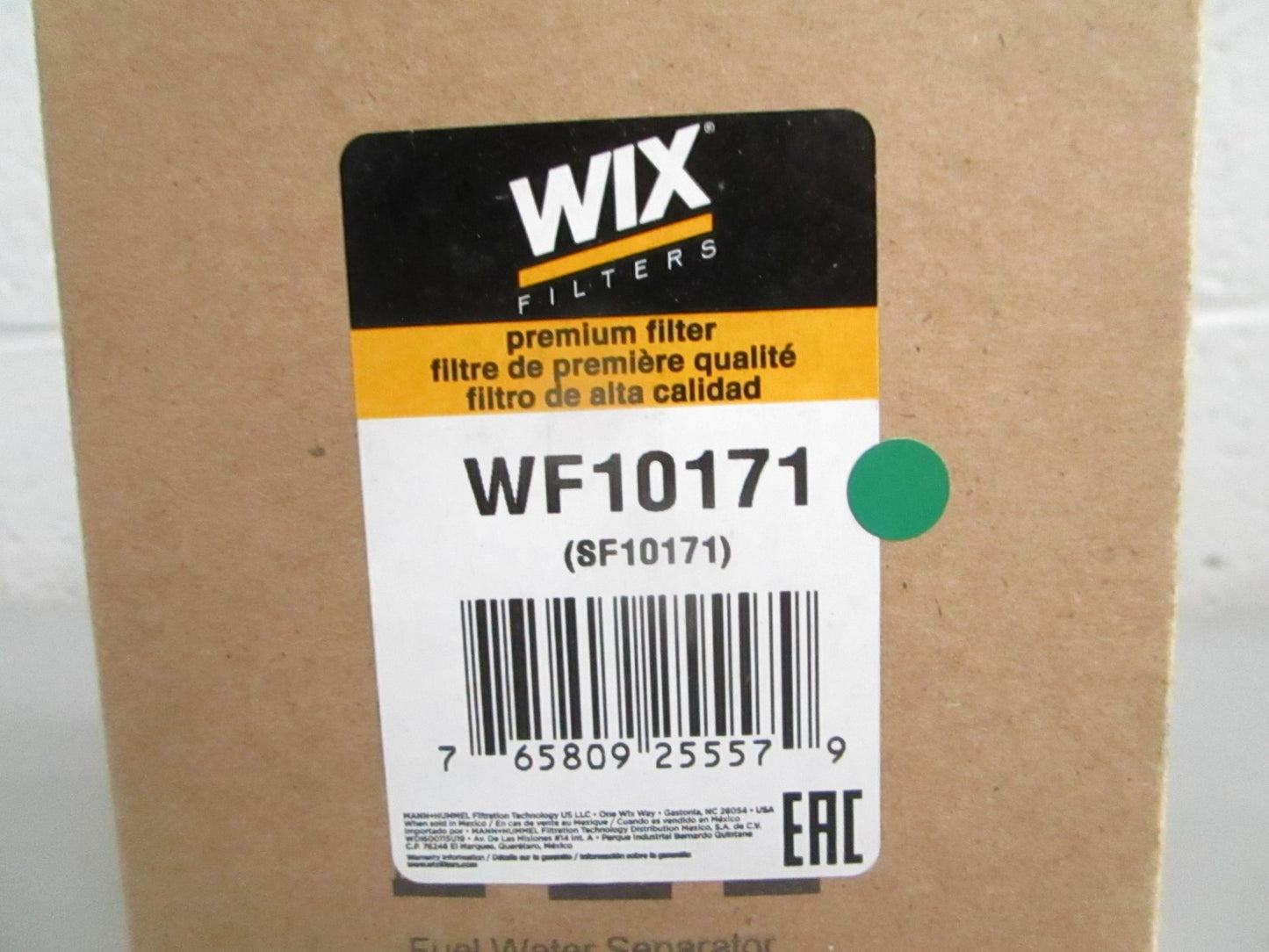 NEW OEM WF10171 Wix Fuel Water Separator 0820