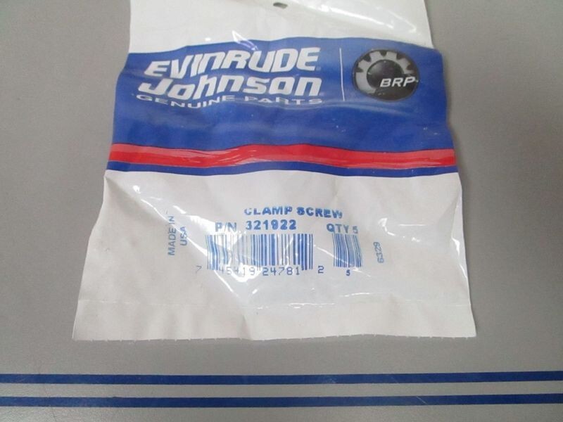 *NEW OEM* (LOT OF 5) 0770 OMC Johnson Evinrude Screw 321922 0321922