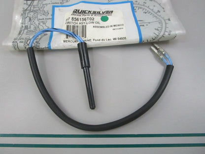 NEW OEM 87-856156T02 Mercury Quicksilver Low Oil Switch Assembly 0810