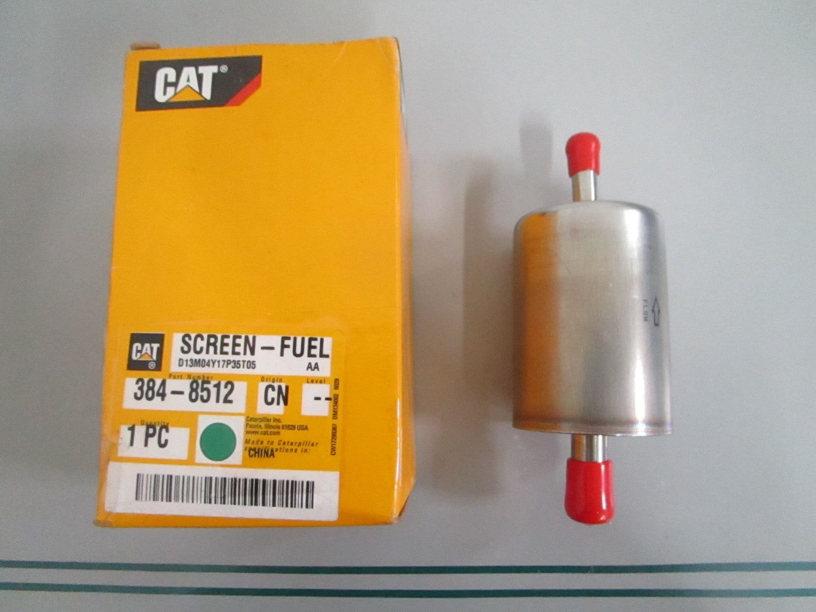 Caterpillar 384-8512 Screen Fuel Inline Filter C4.4 C6.6 C7.1 NEW OEM 0820
