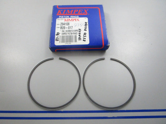 NEW 294108 Replaces: R09-817 Kimpex 2 Piston Ring Set 0810