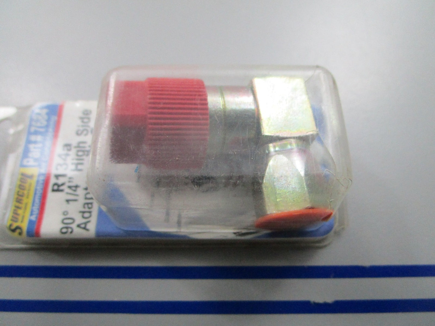 *NEW* 0810 Supercool 90 Degree 1/4" High Side Adapter w/ Cap 7684