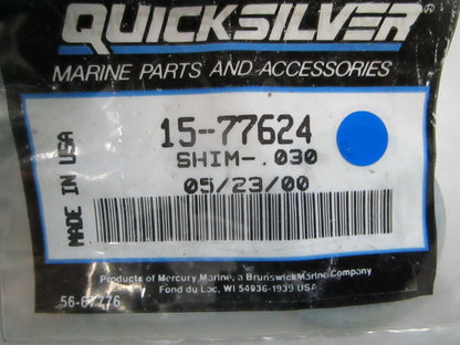 *NEW OEM* 0810 Mercury Quicksilver .030 Shim 15-77624