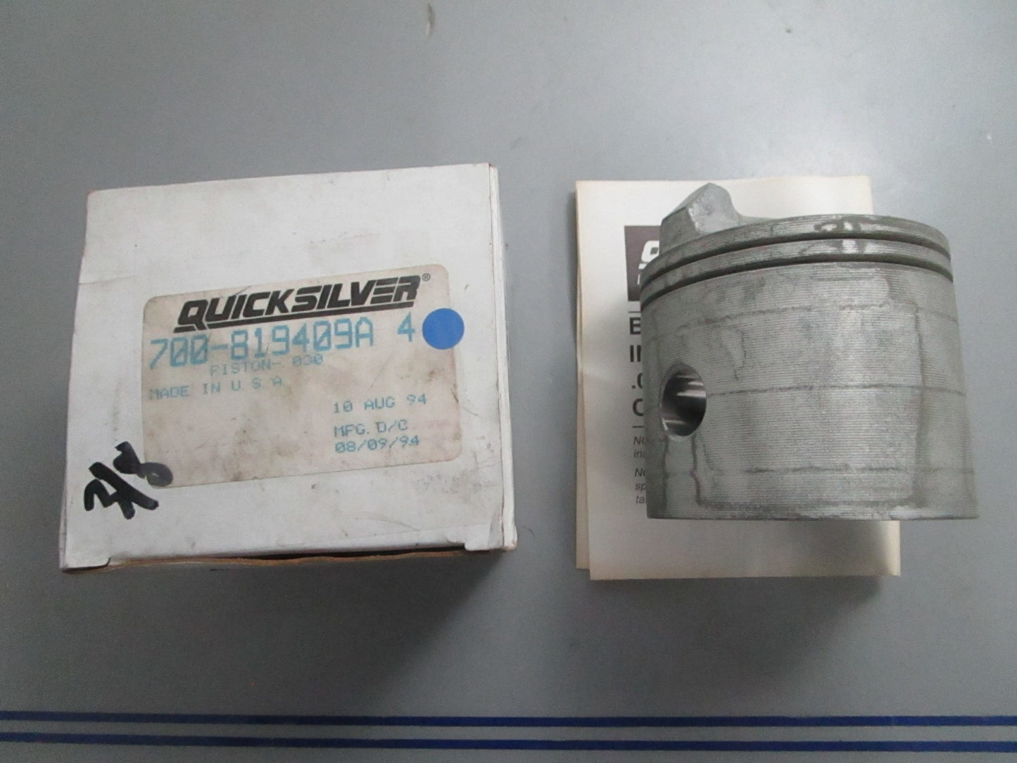 *NEW OEM* 0820 Mercury Quicksilver .030 Piston 700-819409A4