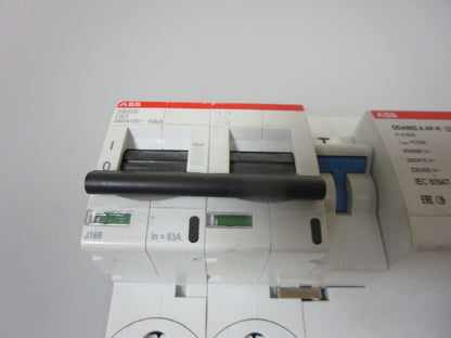 *NEW* 0720 ABB High Performance MCB & Block S802S-C63 DDA802 A AP-R